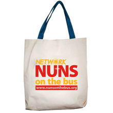 Load image into Gallery viewer, NETWORK / Nuns on the Bus Tote Bag
